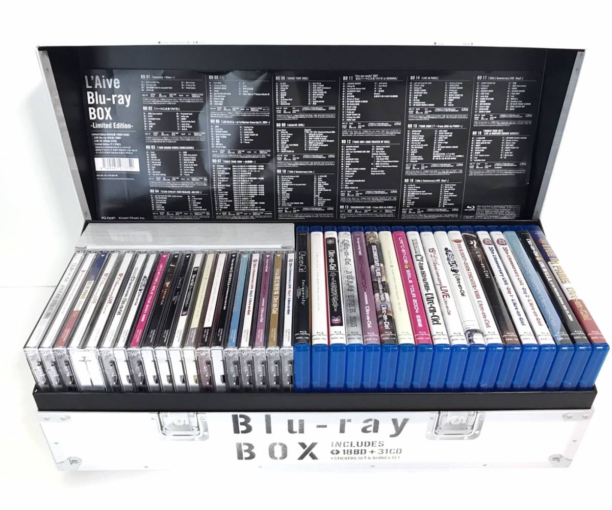 彩虹乐队 限量珍藏版 18碟装  L’Arc-en-Ciel Blu-ray BOX Blu-ray BOX -Limited Edition《ISO18碟 557.2G 》