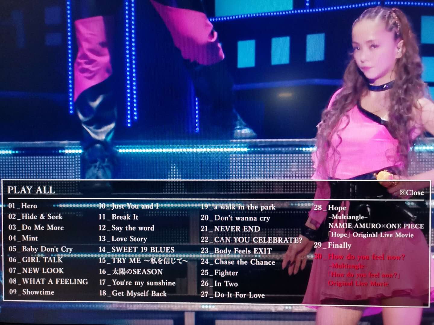 安室奈美惠 Namie Amuro Final Tour 2018演唱会 ~Finally~ at Tokyo Dome《ISO 34.8G》