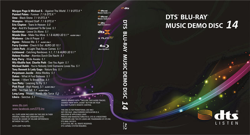 DTS蓝光音乐演示碟 14 2015 DTS Music Demo Disc 14 DTS-X DTS-HDMA 7.1《ISO 22.93G》