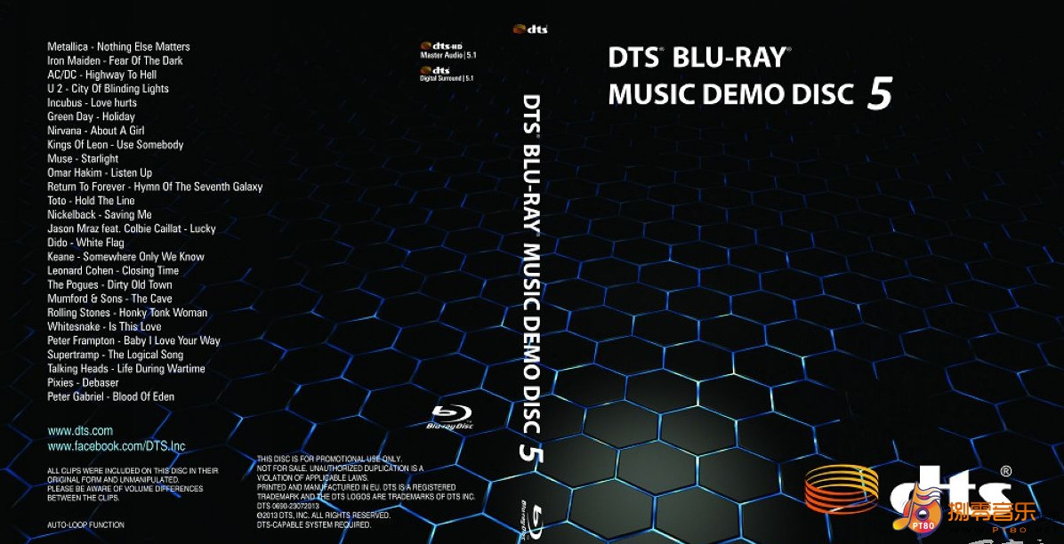 DTS 蓝光音乐示范演示碟测试 vol.5 DTS MUSIC DEMO Vol.5《BDMV 22.32GB》