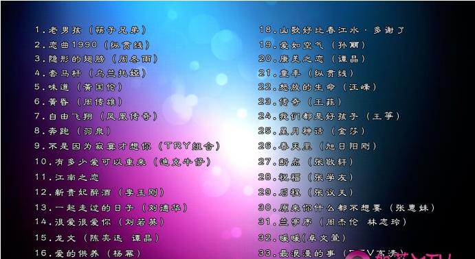 华语现场MV合集 （DVD ISO 3.82G）