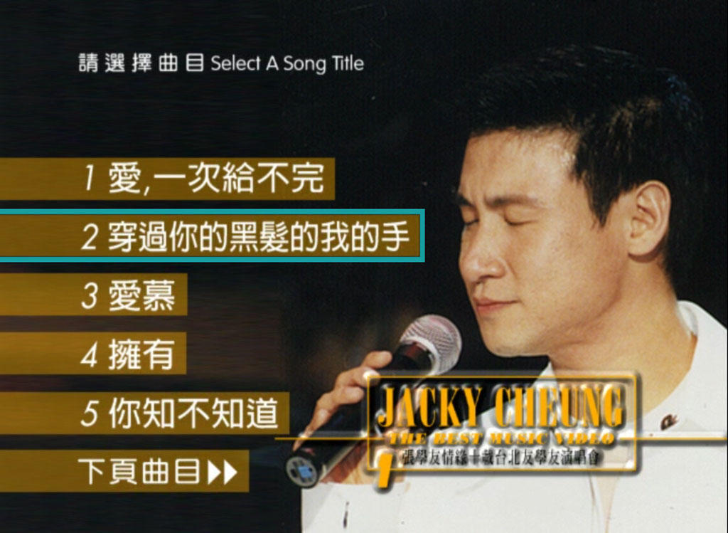 张学友1995台北情缘十载演唱会 卡拉OK版[KTV][2DVD-ISO3.08G+3.30G]
