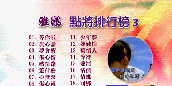 群星 – 雅鹂点将排行榜3[KTV][DVDNRG][3.73G]