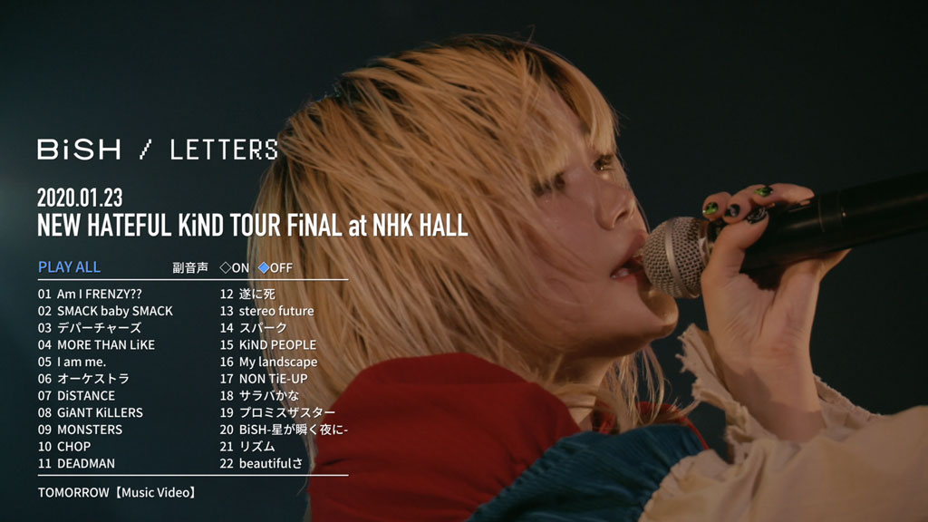 BiSH – LETTERS Limited Edition 2020 CD+BK+BLURAY《BDMV 46.3G》