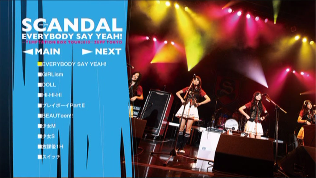 SCANDAL-2010 TEMPTATION BOX TOUR at ZEPP TOKYO~EVERYBODY SAY YEAH!《DVD ISO 7.41G》