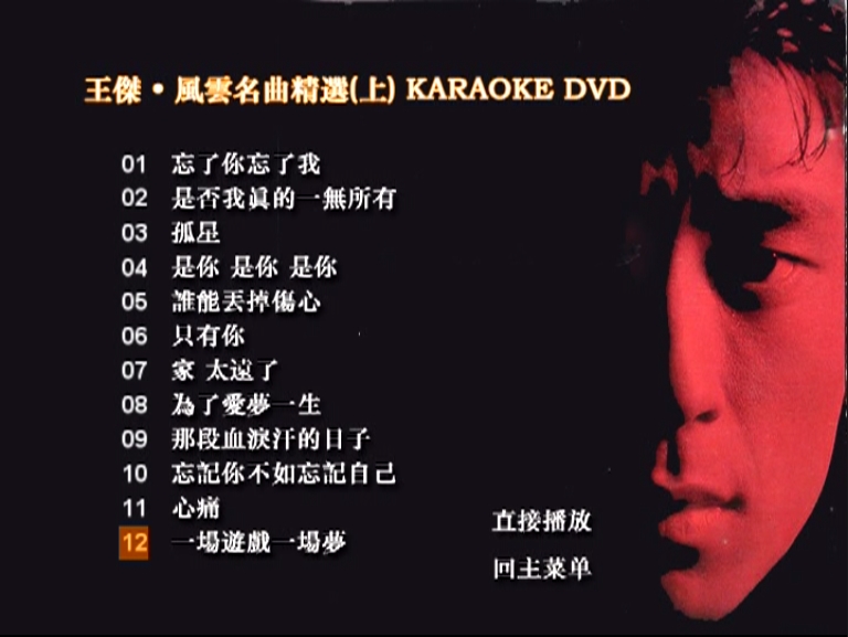 王杰 – 风云名曲[KTV][2DVD-ISO][3.73G+2.70G]