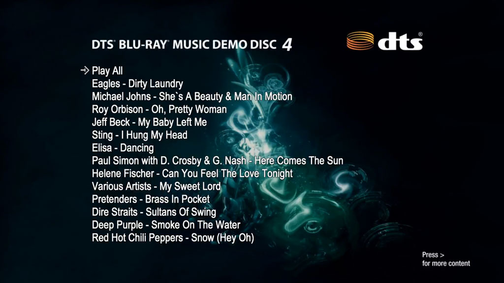 Dts-HD蓝光音乐演示碟4 DTS Blu-ray Music Demo Disc 4 2013《BDMV 23.2G》