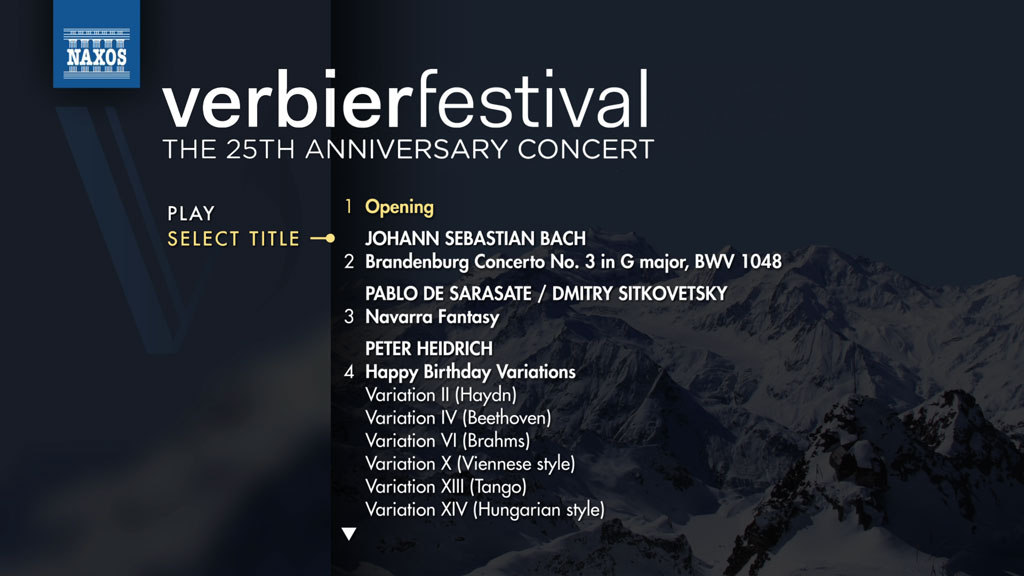 Verbier Festival – The 25th Anniversary Concert 2018《BDMV 31.2G》