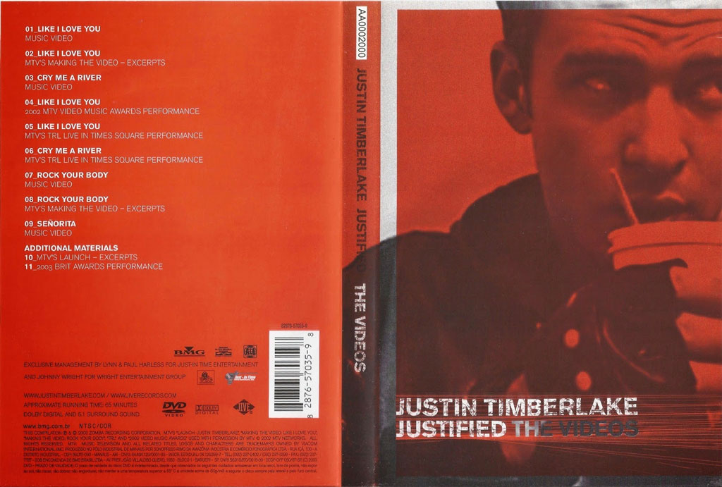 贾斯汀·汀布莱克 Justin Timberlake – Justified The Videos 2003 [DVD ISO 4.31GB]