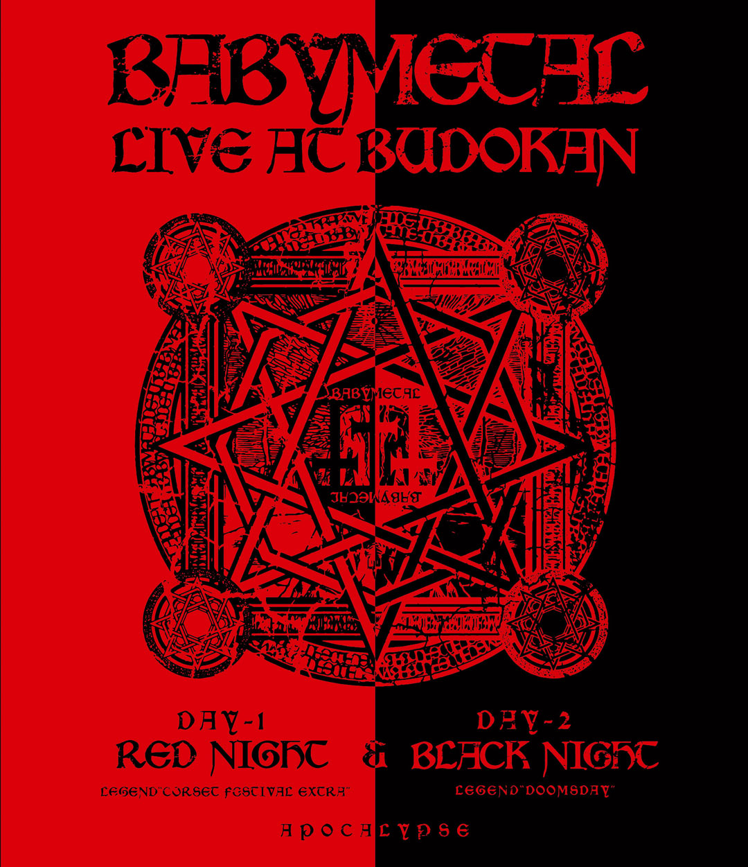 BABYMETAL – LIVE AT BUDOKAN ~RED NIGHT & BLACK NIGHT APOCALYPSE~ 2015 [BDISO 41GB]